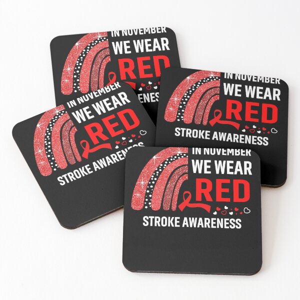 Item preview, In November We Wear Red Stroke Awareness designed and sold by Gillosina.