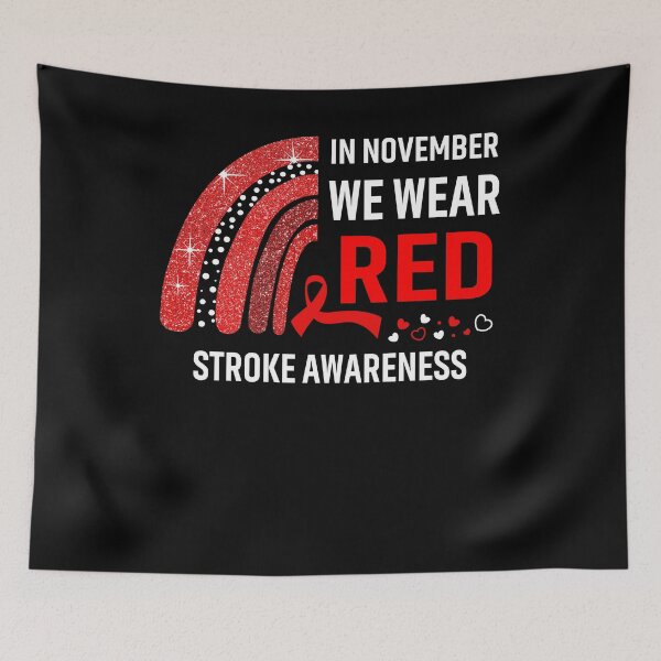 Item preview, In November We Wear Red Stroke Awareness designed and sold by Gillosina.
