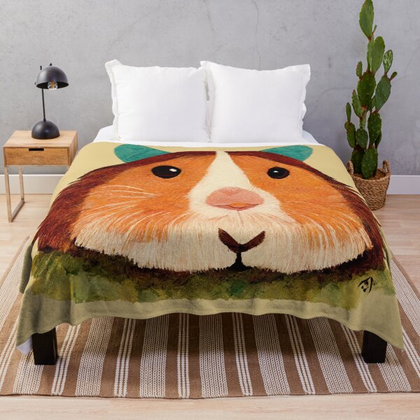 Item preview, Cute Guinea Pig with Pink Nose Illustration designed and sold by ThePurpleMelon.