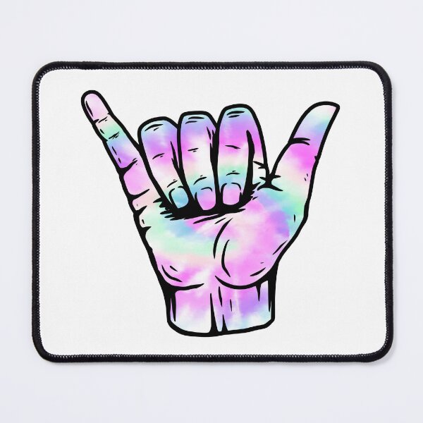 Item preview, Cotton Candy Spiral Tie Dye Pattern Hang Loose Shaka designed and sold by EpicCreation.