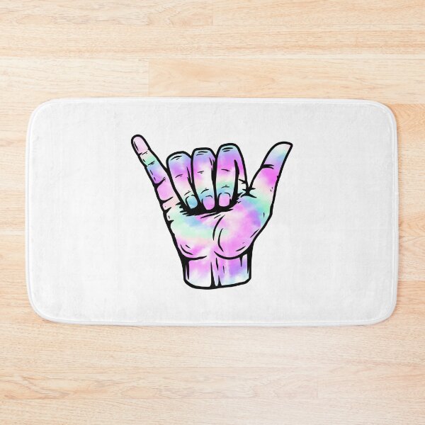 Item preview, Cotton Candy Spiral Tie Dye Pattern Hang Loose Shaka designed and sold by EpicCreation.