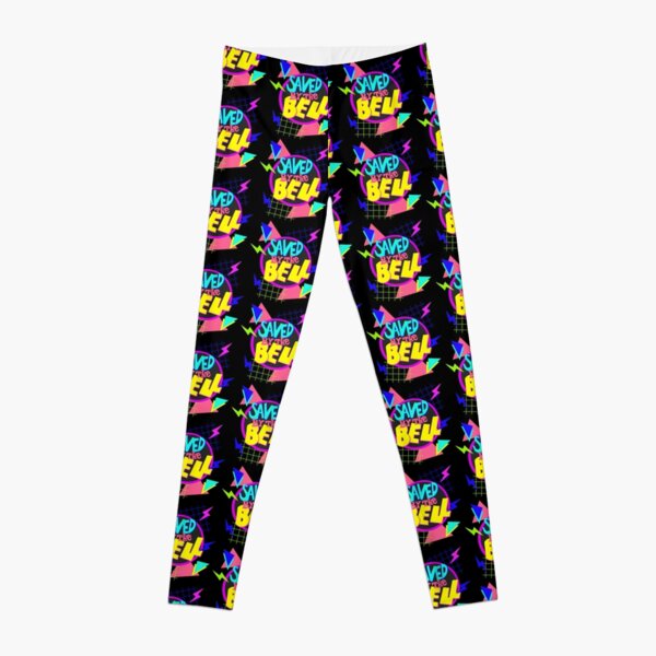 80s Cassette Leggings Barbie Pink Printed Yoga Pants Old School