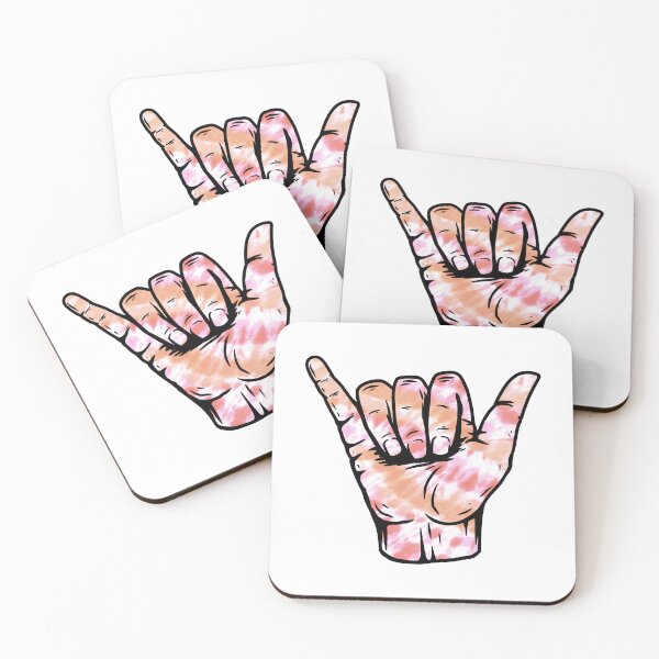 Item preview, Peachy Spiral Tie Dye Pattern Hang Loose Shaka designed and sold by EpicCreation.