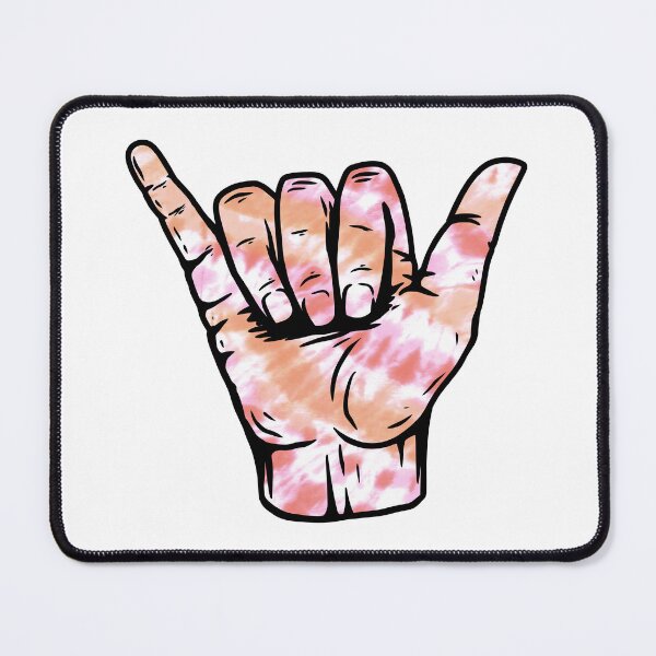 Item preview, Peachy Spiral Tie Dye Pattern Hang Loose Shaka designed and sold by EpicCreation.