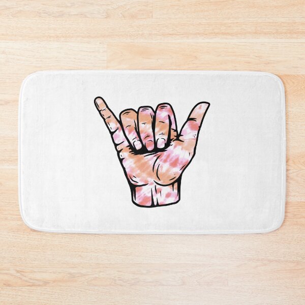 Item preview, Peachy Spiral Tie Dye Pattern Hang Loose Shaka designed and sold by EpicCreation.