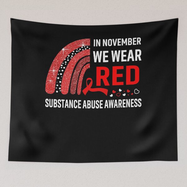 Item preview, In November We Wear Red Substance Abuse Awareness designed and sold by Gillosina.