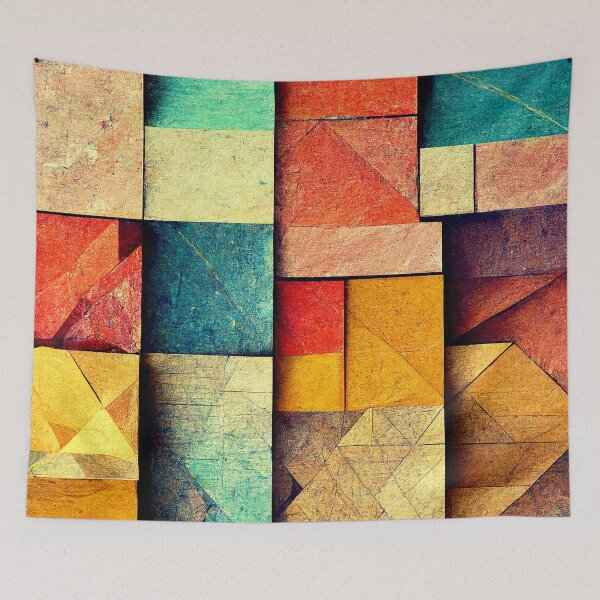 Item preview, Colorful Cubist Pattern [32] designed and sold by FreshAirShop.