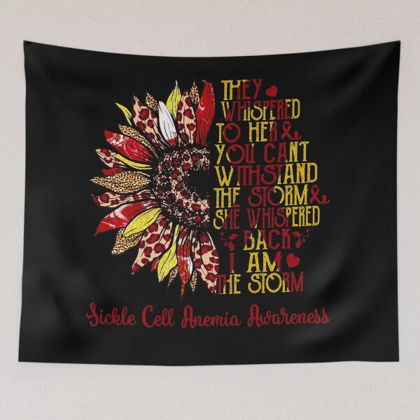 Item preview, I Am The Storm Sunflower Leopard Sickle Cell Anemia Awareness designed and sold by rechardtee.