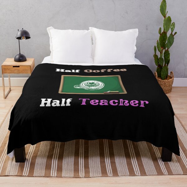 Item preview, Half Coffee Half Teacher - Funny and Cute T-Shirts Quotes designed and sold by Designspot2020.