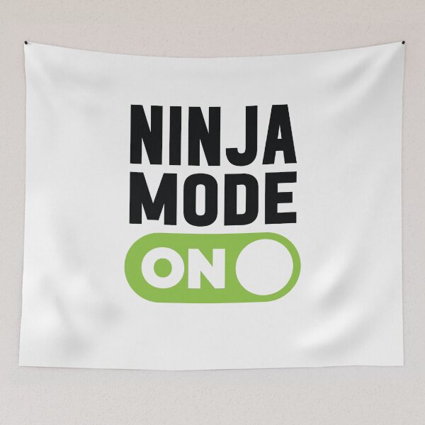 Item preview, Ninja Mode On designed and sold by freshLayer.