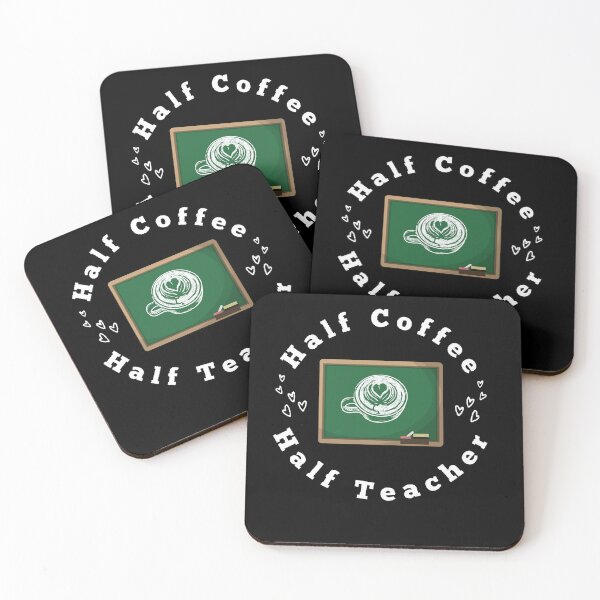 Item preview, Half Coffee Half Teacher - Funny and Cute T-Shirts Quotes designed and sold by Designspot2020.