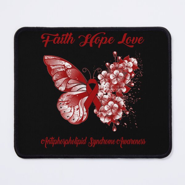 Item preview, Faith Hope Love Antiphospholipid Syndrome Awareness Butterfly Ribbon Gifts designed and sold by Adropine.