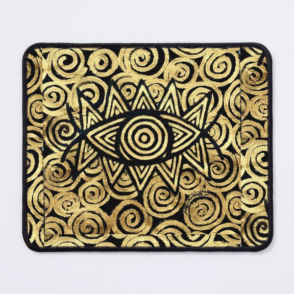 Item preview, OJU OLÓDÙMARÈ (EYE OF THE ALMIGHTY) BLACK ON GOLD SERIES designed and sold by ArtofAlabi.