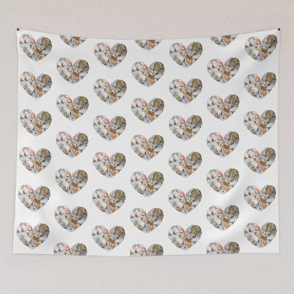 Item preview, Cute cat heart art collage birthday and Christmas gifts for cat lovers and cat owners  designed and sold by haRexia.