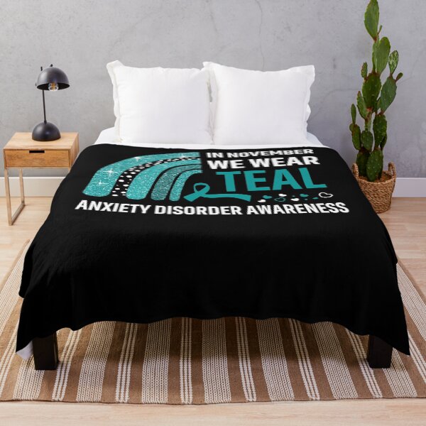 Item preview, In November We Wear Teal Anxiety Disorder Awareness designed and sold by Gillosina.