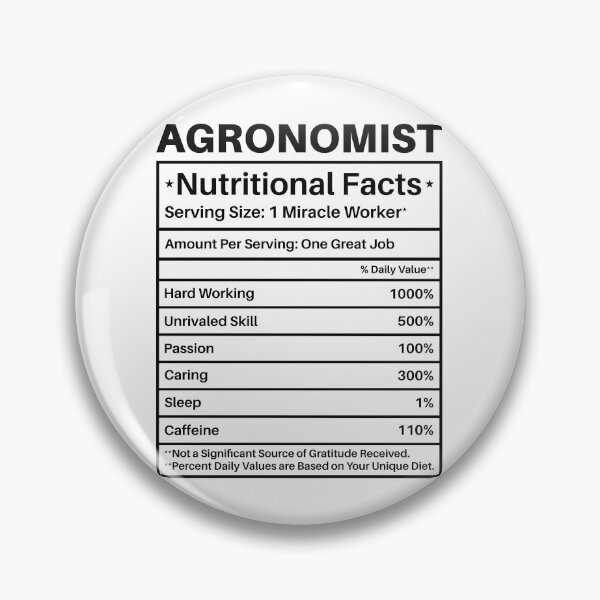 Item preview, Agronomist Nutritional Facts: Agronomy Funny Agronomist Gift designed and sold by Adexyl.