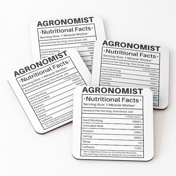 Item preview, Agronomist Nutritional Facts: Agronomy Funny Agronomist Gift designed and sold by Adexyl.