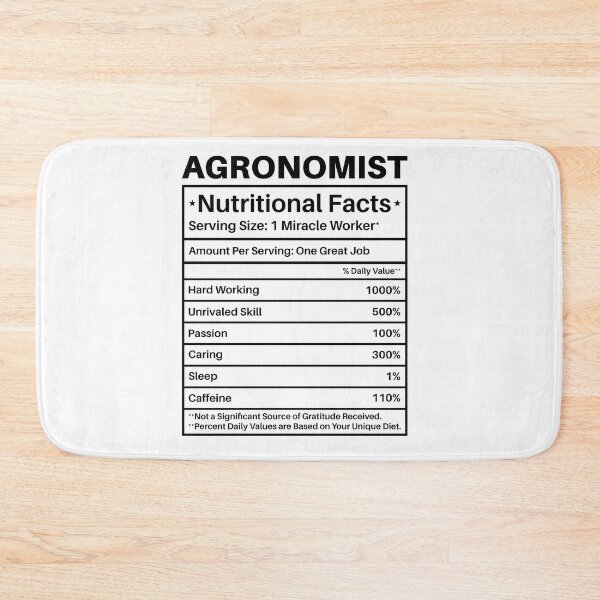 Item preview, Agronomist Nutritional Facts: Agronomy Funny Agronomist Gift designed and sold by Adexyl.