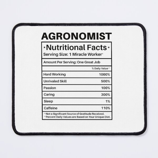 Item preview, Agronomist Nutritional Facts: Agronomy Funny Agronomist Gift designed and sold by Adexyl.