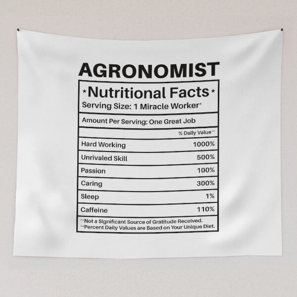 Item preview, Agronomist Nutritional Facts: Agronomy Funny Agronomist Gift designed and sold by Adexyl.