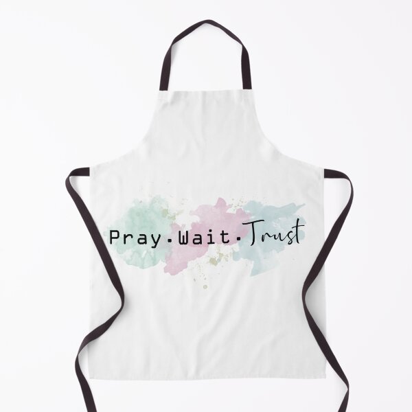 Item preview, Watercolor Bible Quotes - Pray Wait Trust designed and sold by MyArt23.
