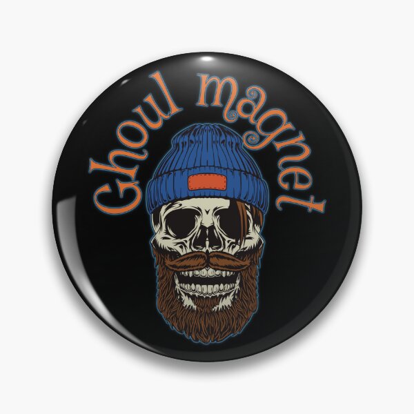 Item preview, Blue Beanie Ghoul Magnet Celebrating Halloween designed and sold by BtheLight.