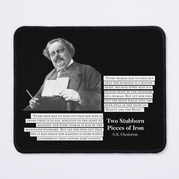 Item preview, Two Stubborn Pieces of Iron - G.K. Chesterton designed and sold by papistwhovian.