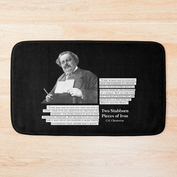 Item preview, Two Stubborn Pieces of Iron - G.K. Chesterton designed and sold by papistwhovian.