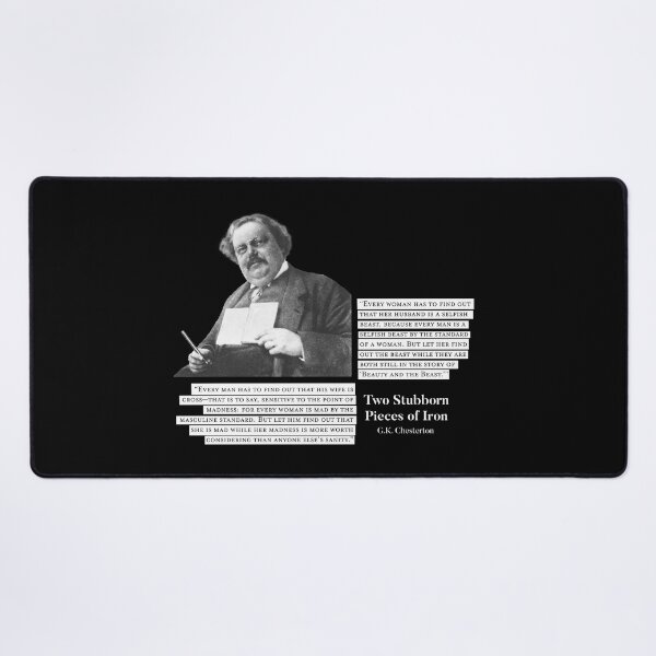 Item preview, Two Stubborn Pieces of Iron - G.K. Chesterton designed and sold by papistwhovian.