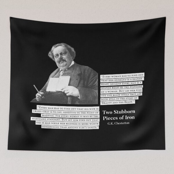 Item preview, Two Stubborn Pieces of Iron - G.K. Chesterton designed and sold by papistwhovian.