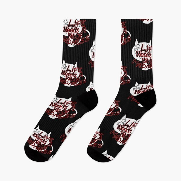 Item preview, Life Needs A Bit Of Madness Smart Cat Hilarious Crazy Funny Saying designed and sold by Sonatablue.
