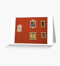 San Moritz Windows Greeting Card