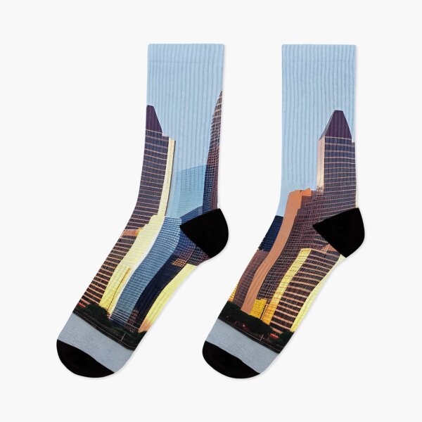 Item preview, Houston Texas Minimalist Skyline Art  designed and sold by Art-of-AI.