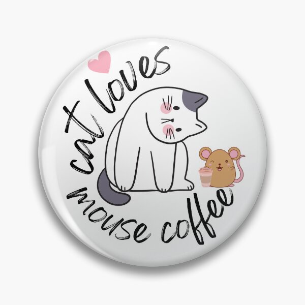 Item preview, cat loves mouse coffee designed and sold by KAONZA.