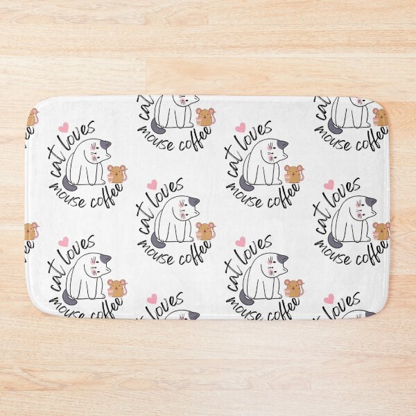 Item preview, cat loves mouse coffee designed and sold by KAONZA.