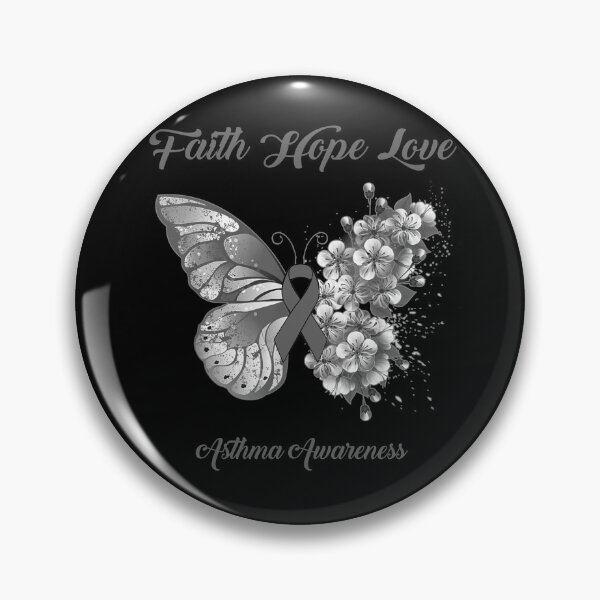 Item preview, Faith Hope Love Asthma Awareness Butterfly Ribbon Gifts designed and sold by Adropine.