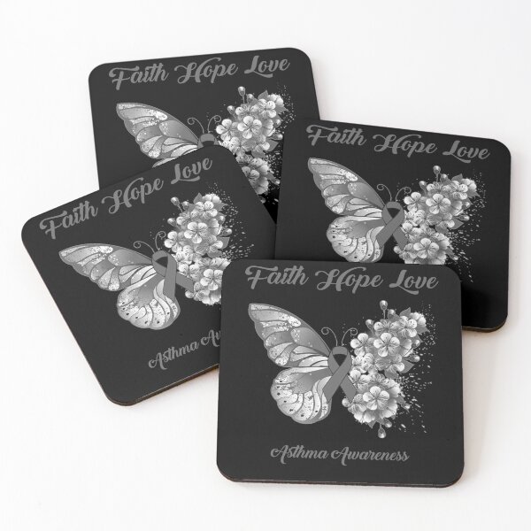 Item preview, Faith Hope Love Asthma Awareness Butterfly Ribbon Gifts designed and sold by Adropine.