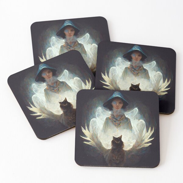 Item preview, Sorceress Summons Her Cat Familiar designed and sold by MilesJager.
