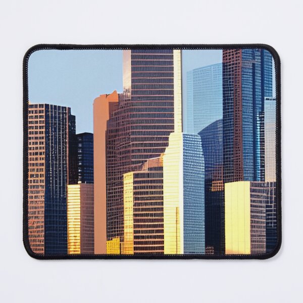 Item preview, Houston Texas Minimalist Skyline Art designed and sold by Art-of-AI.