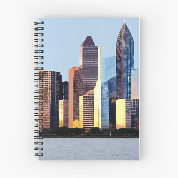 Item preview, Houston Texas Minimalist Skyline Art  designed and sold by Art-of-AI.