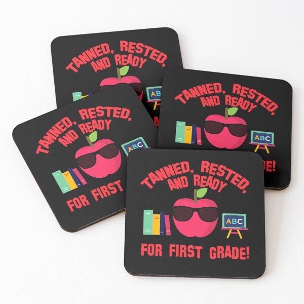 Item preview, 1ST GRADE TEACHER TANNED RESTED AND READY FOR FIRST GRADE designed and sold by Greenbaby.