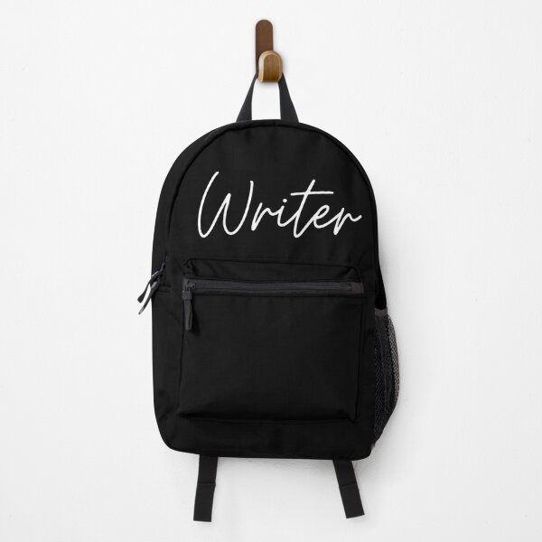 Writer - White Backpack