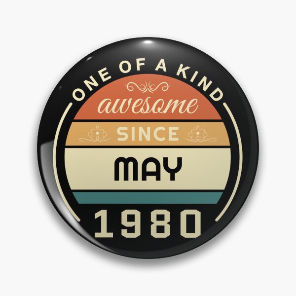 Item preview, Vintage May 1980 badge designed and sold by Palteeshop.