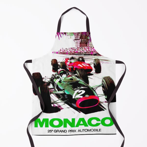 Item preview, MONACO GRAND PRIX : Vintage 1967 25th Abstract Auto Racing Print designed and sold by posterbobs.