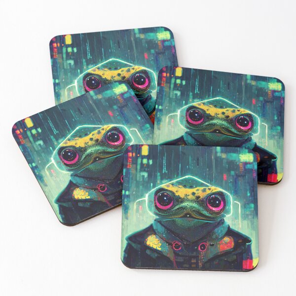 Item preview, Cyberpunk Frog #1 designed and sold by Jada-Art-Shop.