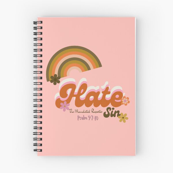 Item preview, Hate Sin Psalm 97:10 - Retro Pink designed and sold by TheReporter1.