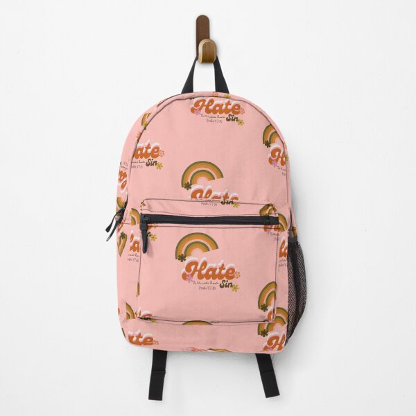 Item preview, Hate Sin Psalm 97:10 - Retro Pink designed and sold by TheReporter1.
