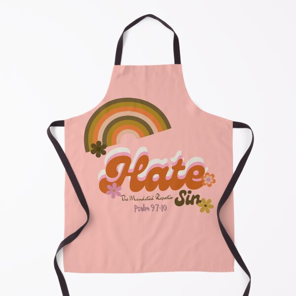 Item preview, Hate Sin Psalm 97:10 - Retro Pink designed and sold by TheReporter1.