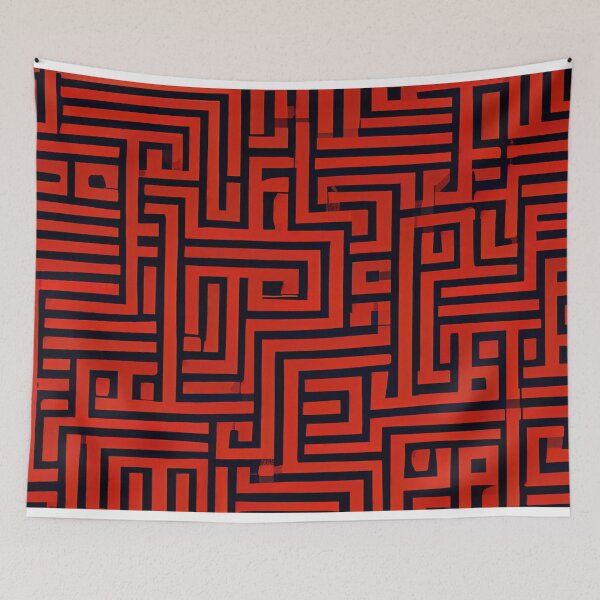 Item preview, Abstract Maze Design designed and sold by samjoule.