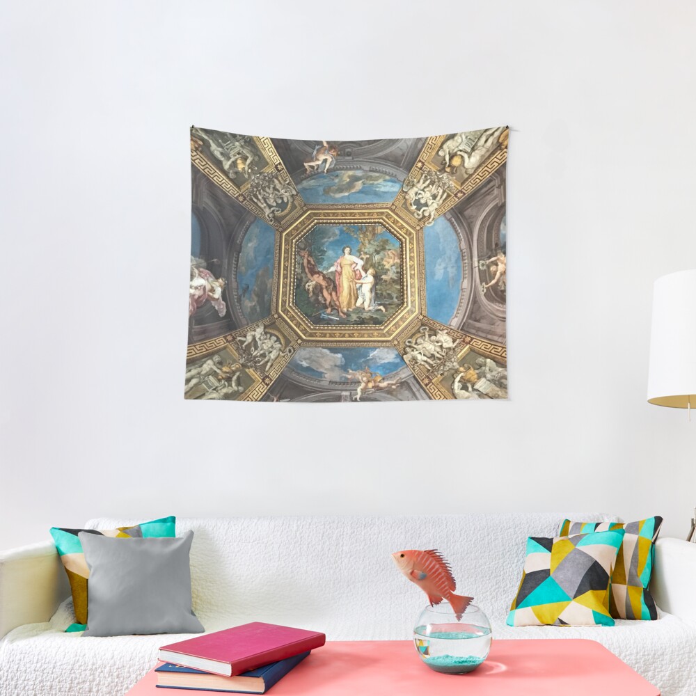 "Ceiling, Vatican Musuem" Tapestry by rachelmanrm | Redbubble